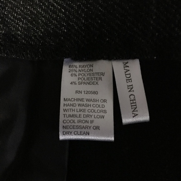 Amanda & Chelsea Black Knit Slim Legs Pants Sz 12 - Picture 8 of 8